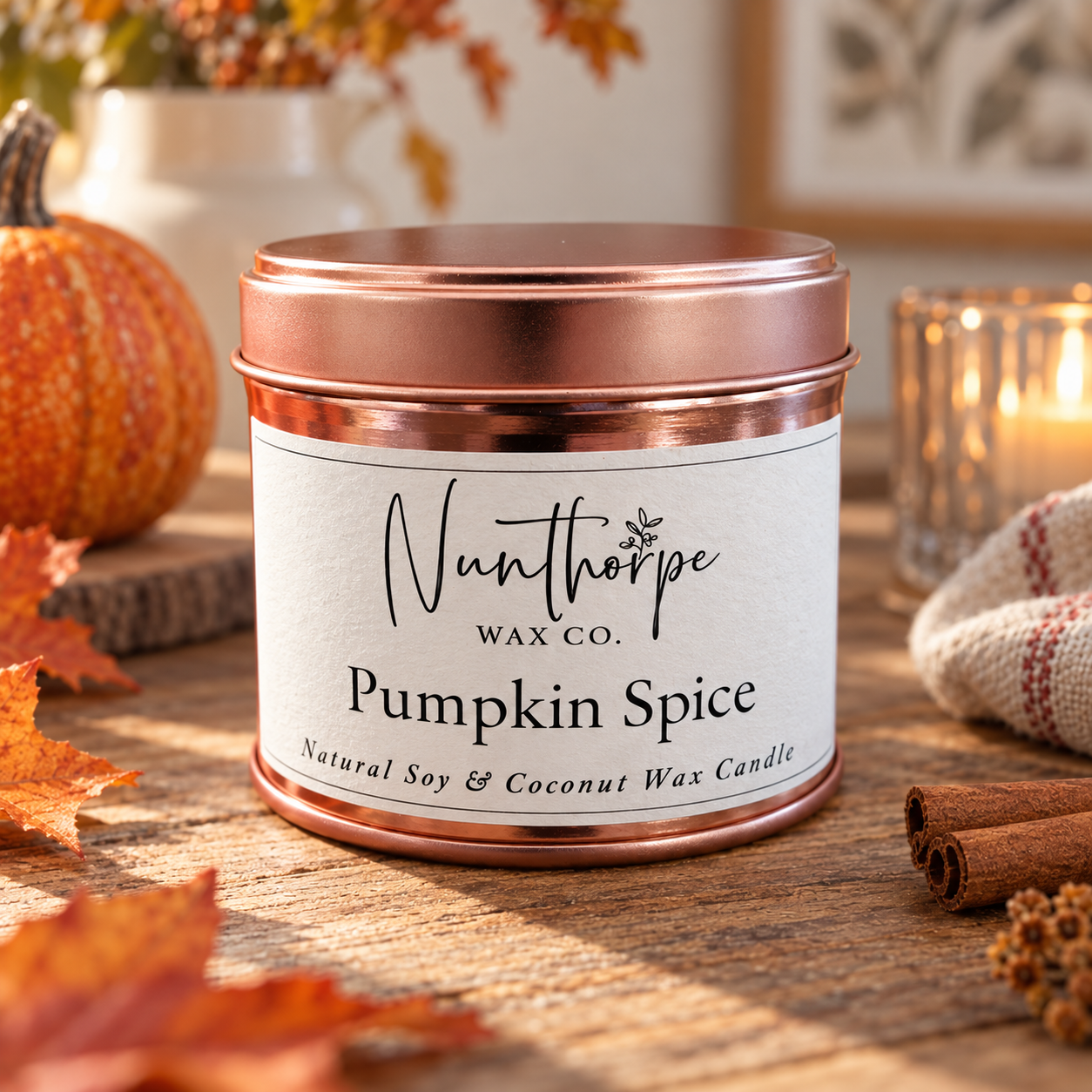 Pumpkin Spice Tinned Candle