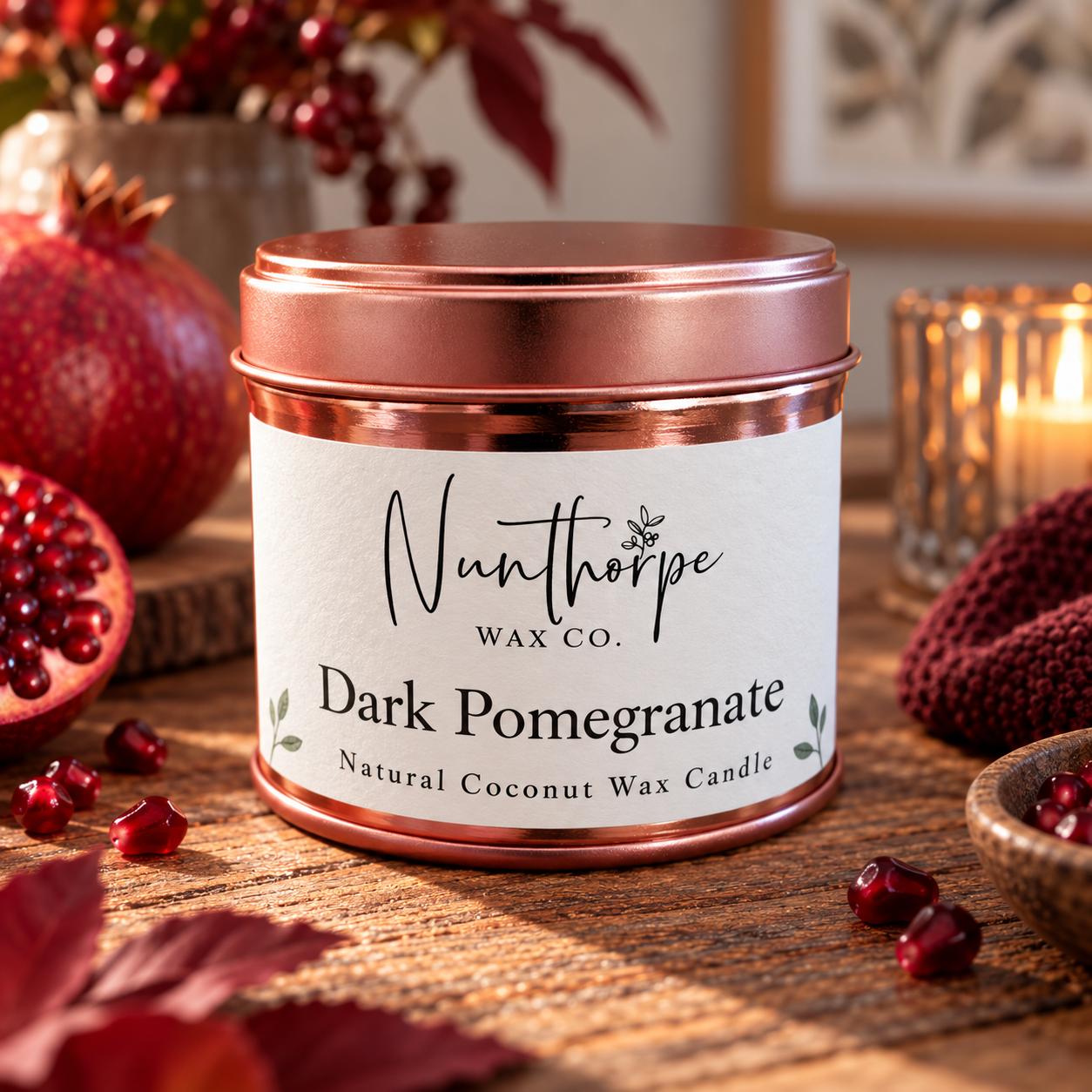 Tinned Candle - Dark Pomegranate