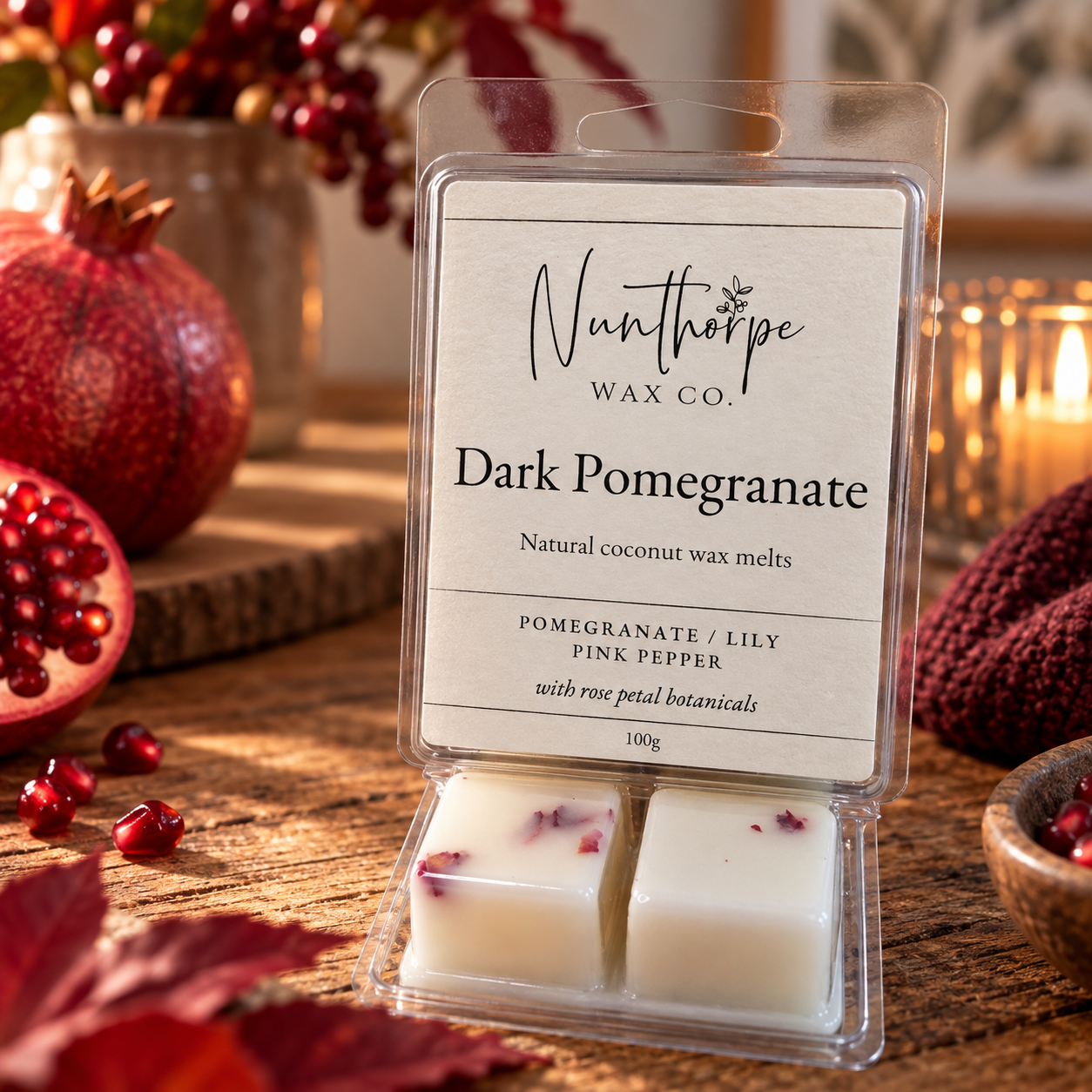Dark Pomegranate Botanical Wax Melts