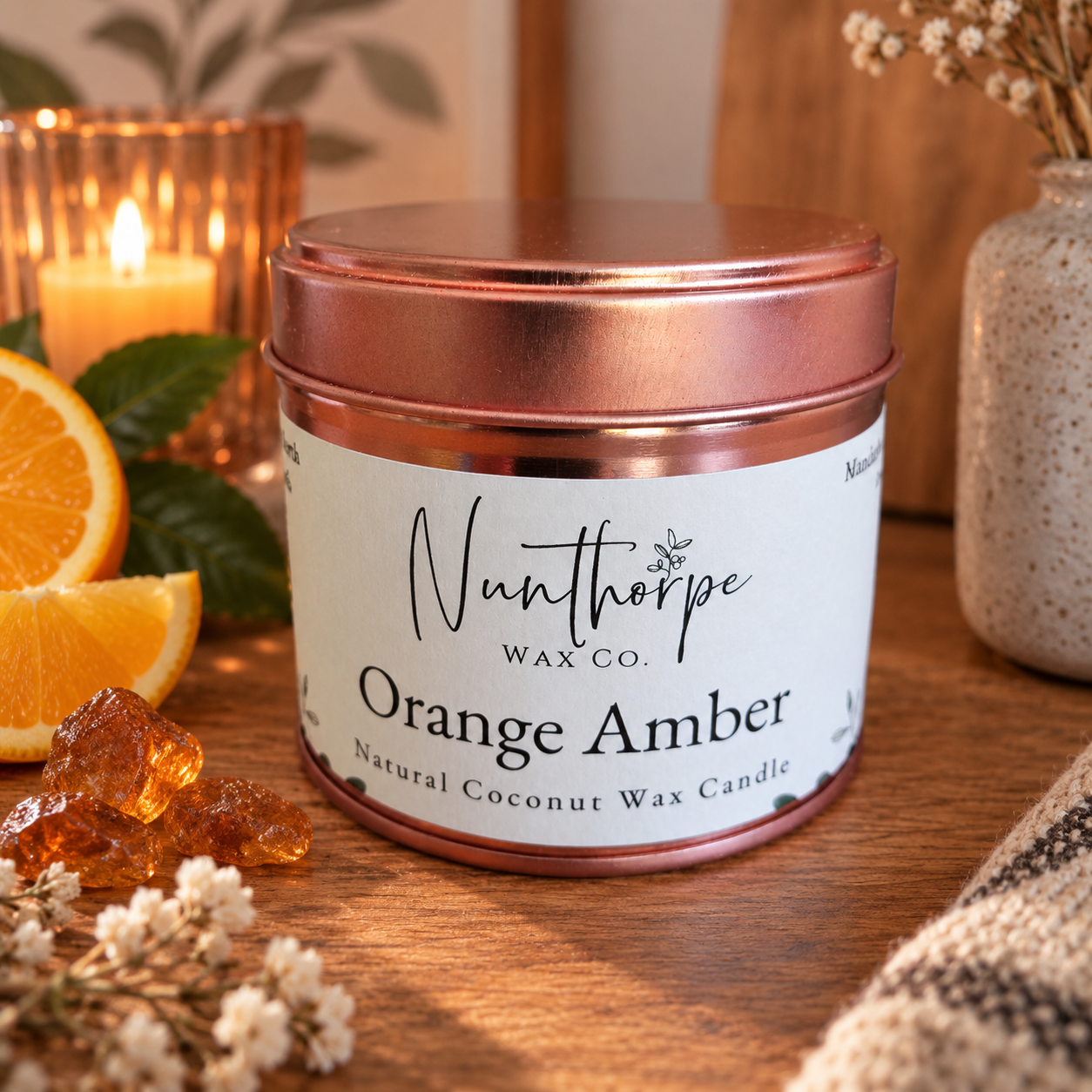 Tinned Candle - Orange Amber