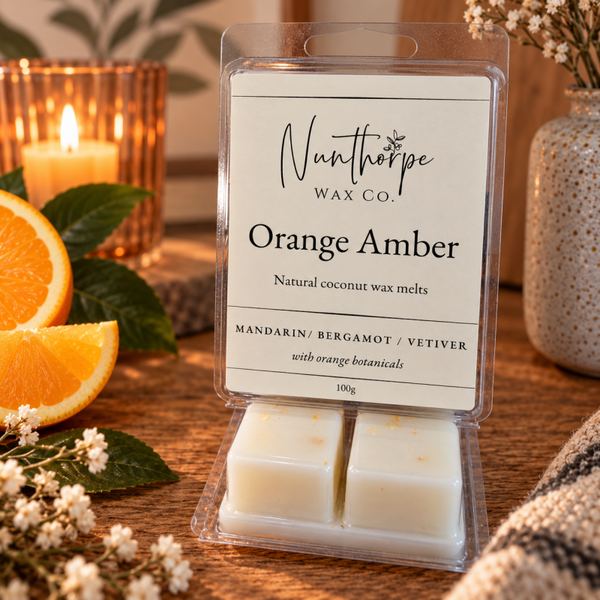 Orange Amber Botanical Wax Melts