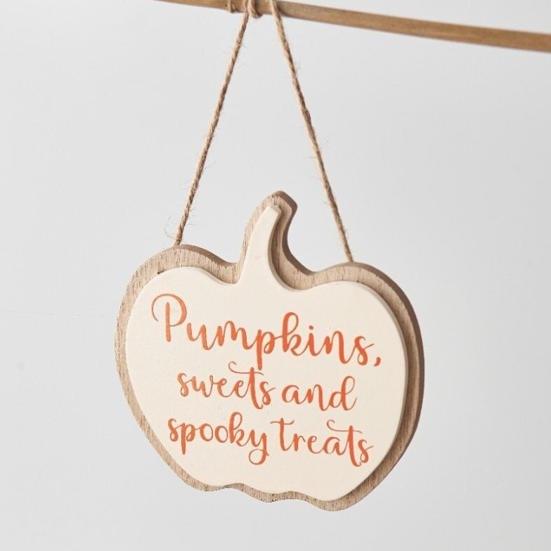 'Spooky Treats'  Wooden hanger
