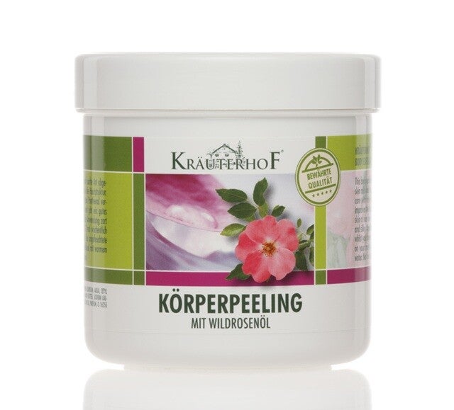 Kräuterhof® bodyscrub WILDROSENÖL 400g en Kräuterhof® bodycream -WILDROSENÖL 250ml