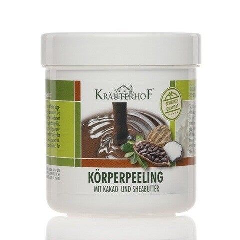 Kräuterhof® bodyscrub KAKAO- & SHEABUTTER 400g en Kräuterhof® bodycream - CACAO & Shea Butter 250ml