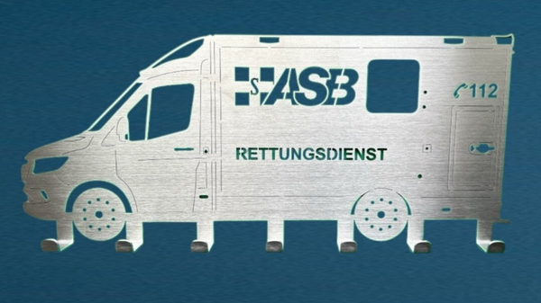 ASB Rettungswagen Schlüsselboard