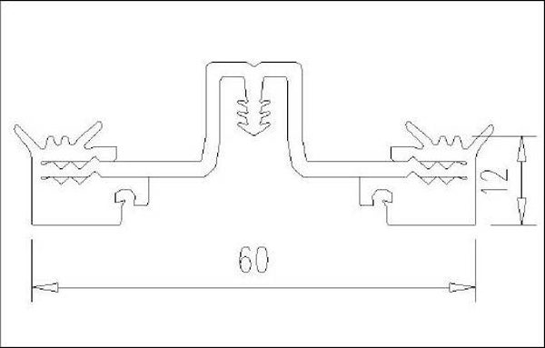 1320 EPDM-Riegeldichtung 60 mm