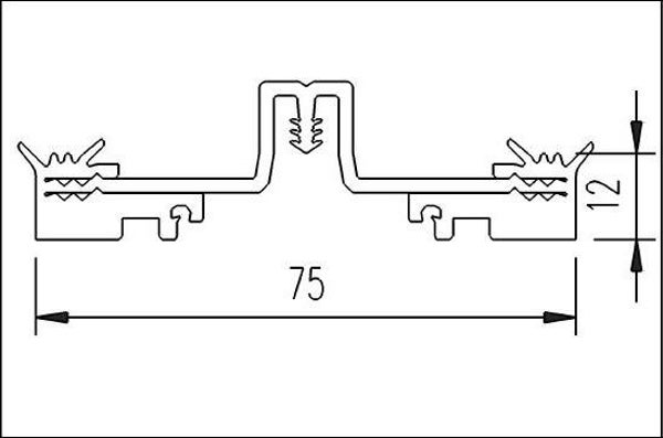 1520 EPDM-Riegeldichtung 75 mm