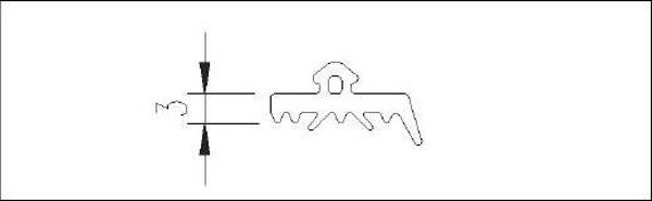 1800 EPDM-Aussendichtung 3 mm