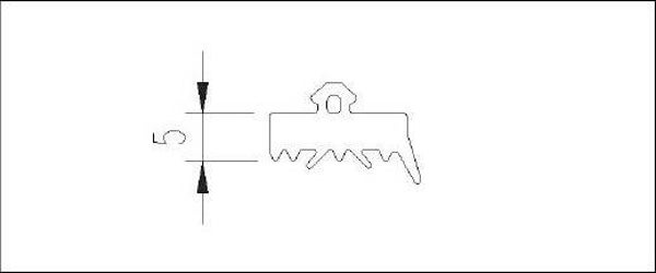 1801 EPDM-Aussendichtung 5 mm