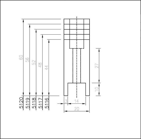 5116 - 5120 KS-Glasträger