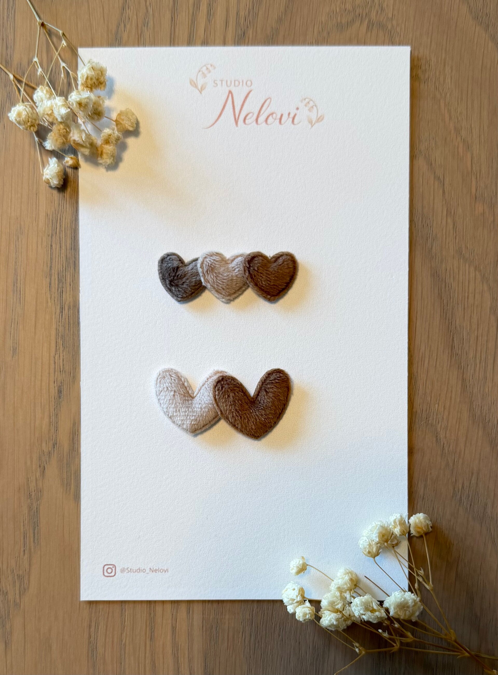 Hartendiefjes velours bruin