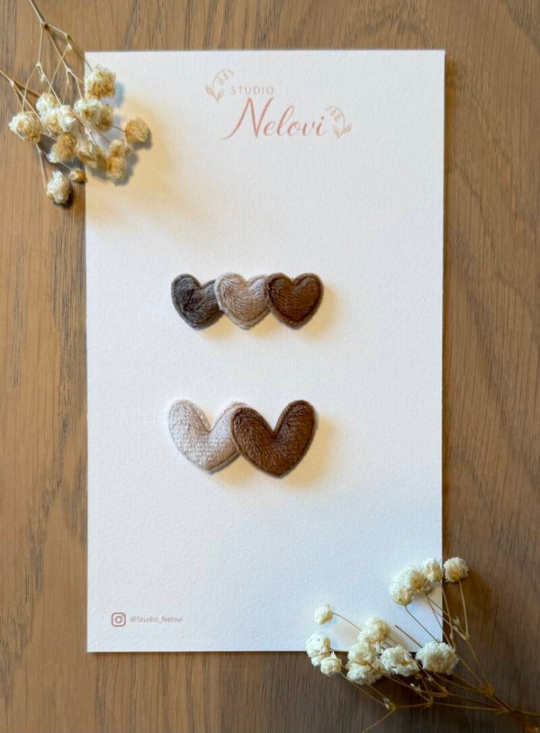 Hartendiefjes velours bruin