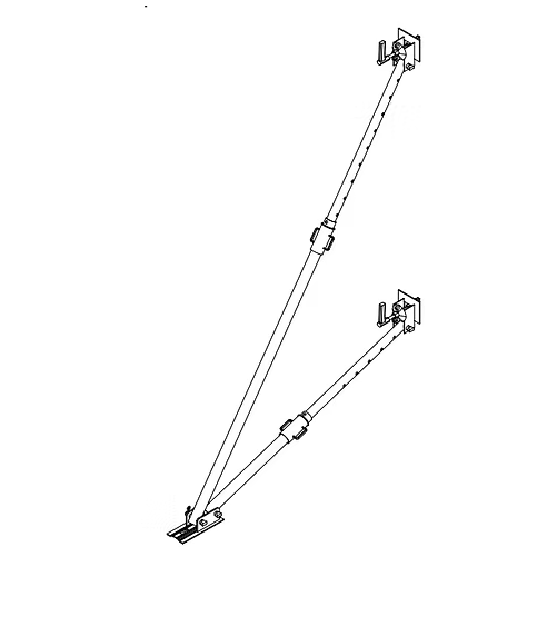 Preform - tvöföld skástífa 3.40 m.