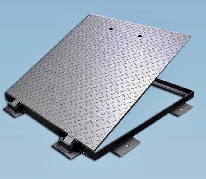 S S Manhole Cover 60x60 Solid Top 316