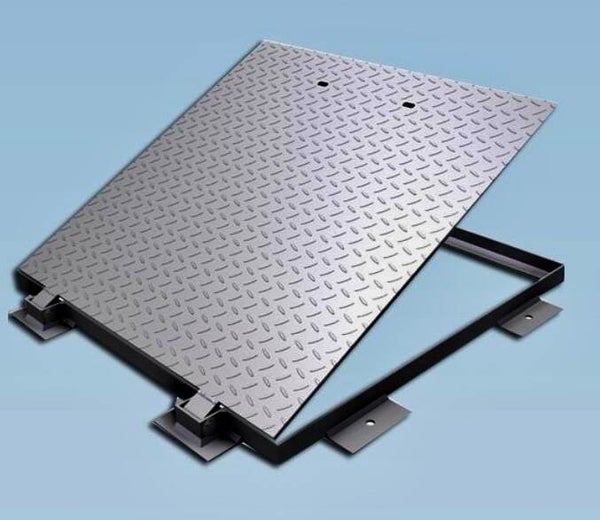S S Manhole Cover 60x60 Solid Top 316