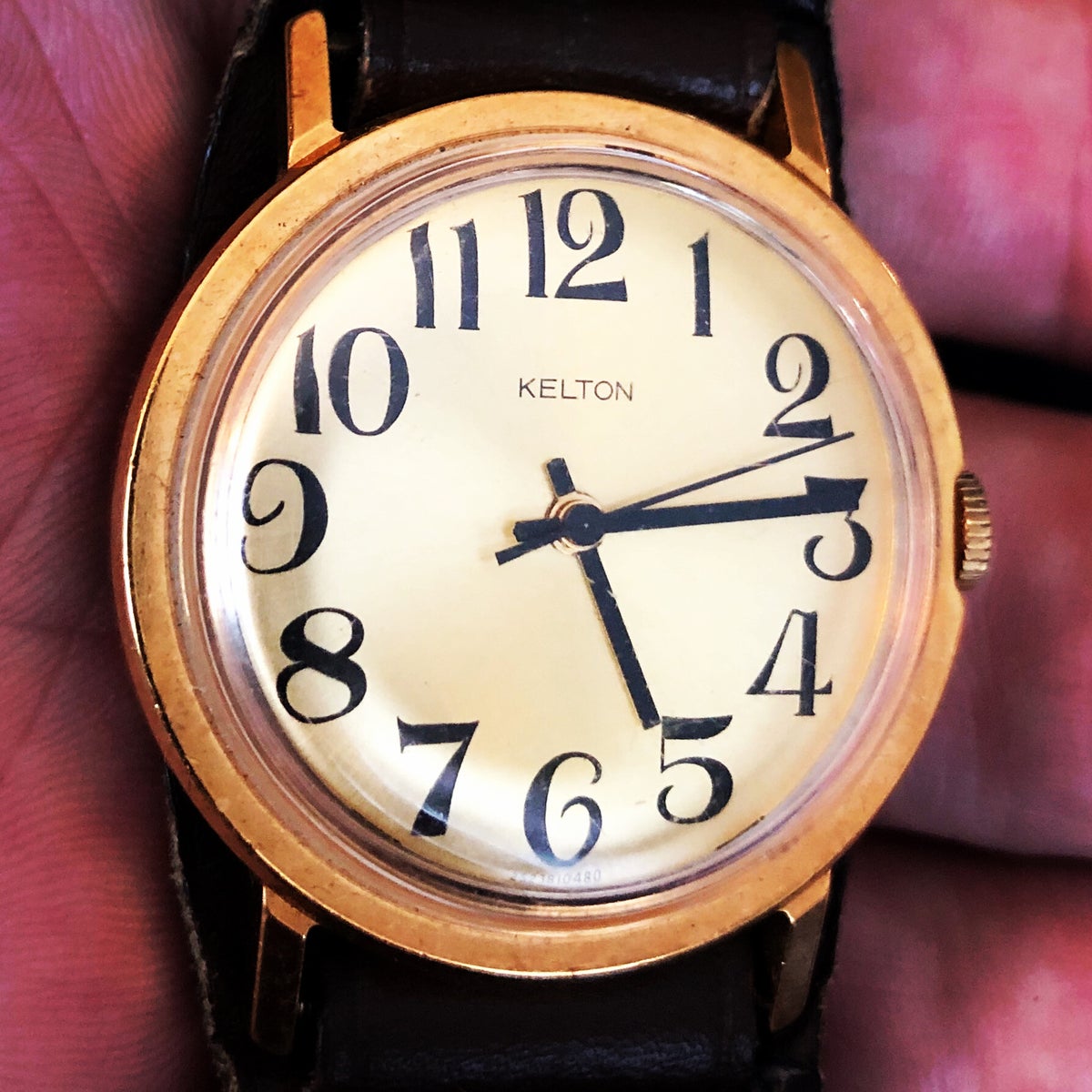 Montre Timex Kelton K'watch Quartz - Années 1980 - Boîtier Et Bracelet Bleu Plastique