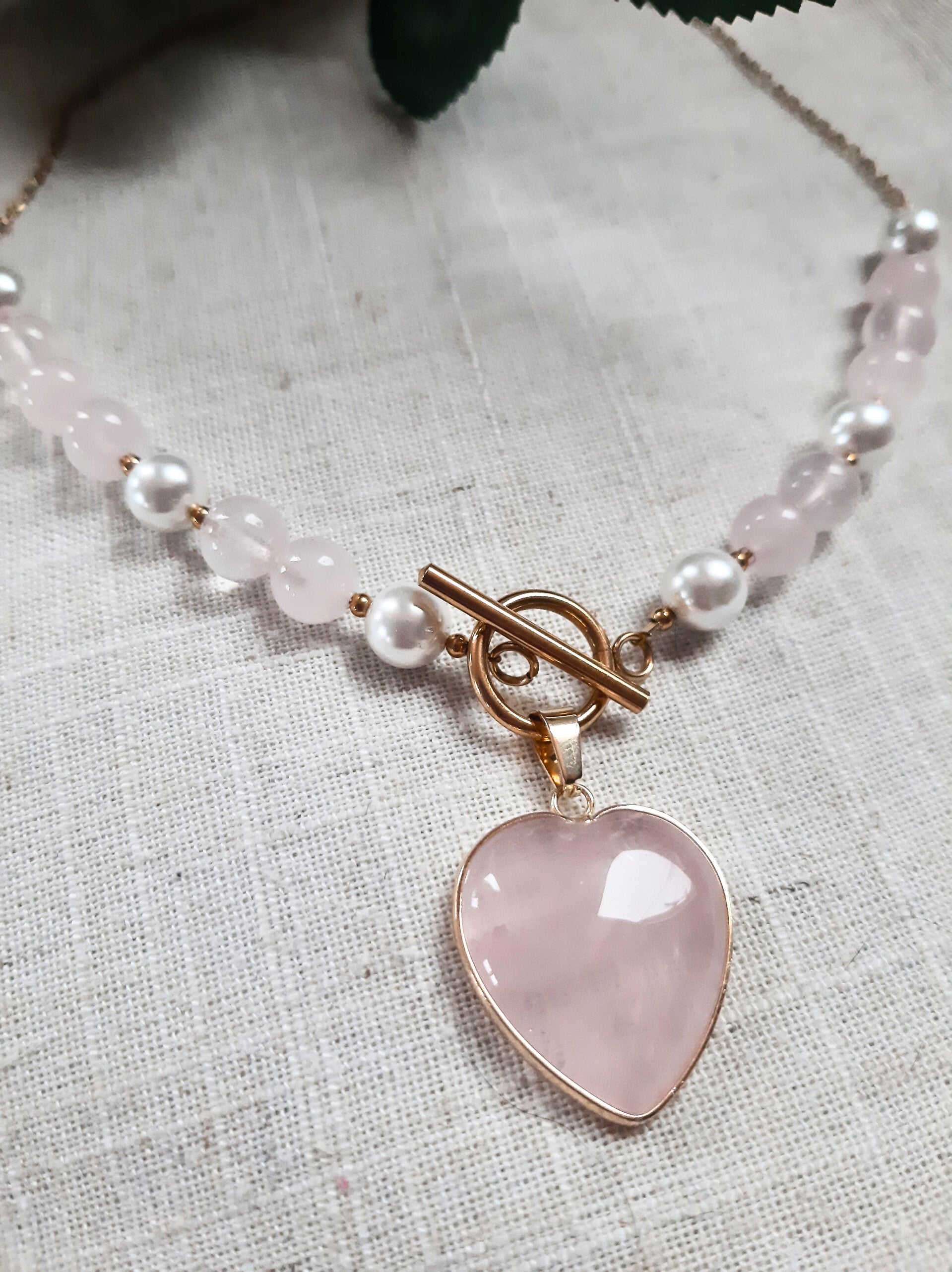 Conjunto de cuarzo rosa