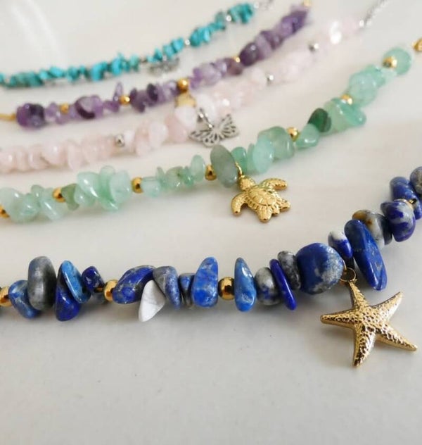 Pulsera cuentas naturales