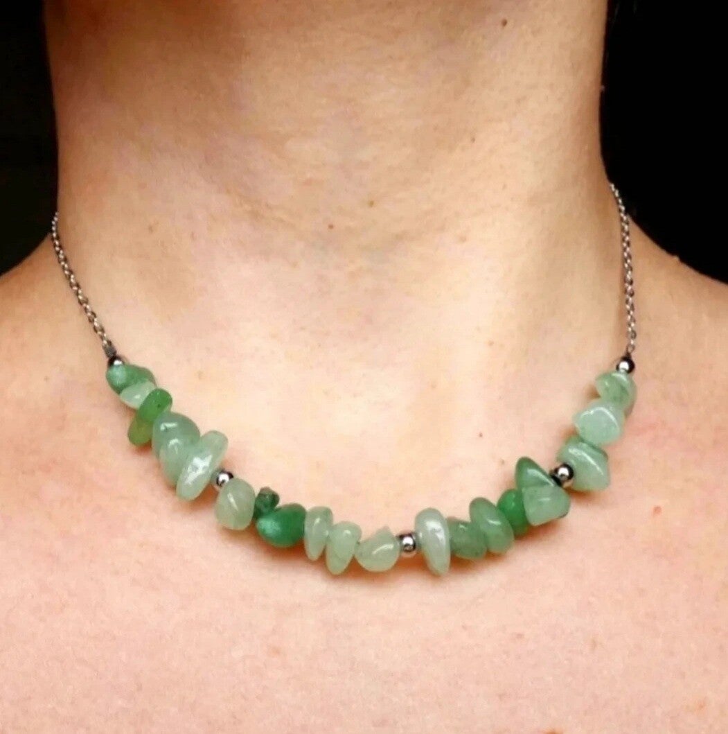 Collar cuentas naturales