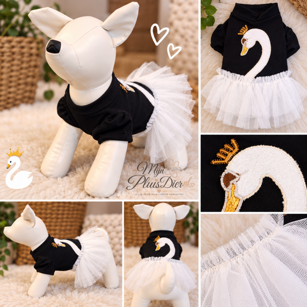 Honden jurk - Zwanen prinses