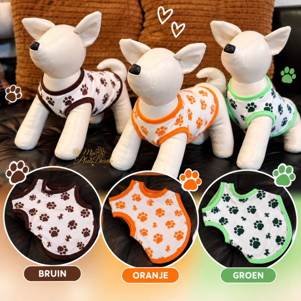 Honden shirt - met pootafdruk