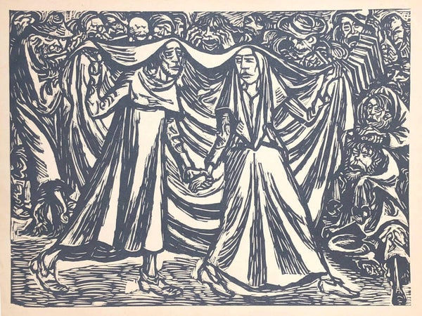 Ernst Barlach (1870-1938)  Houtsnede ‘Totentanz II' 1920-21