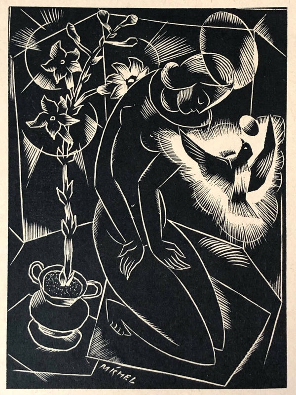 Karl Michel (1885-1966)  Houtsnede 'Openbaring' ~1925