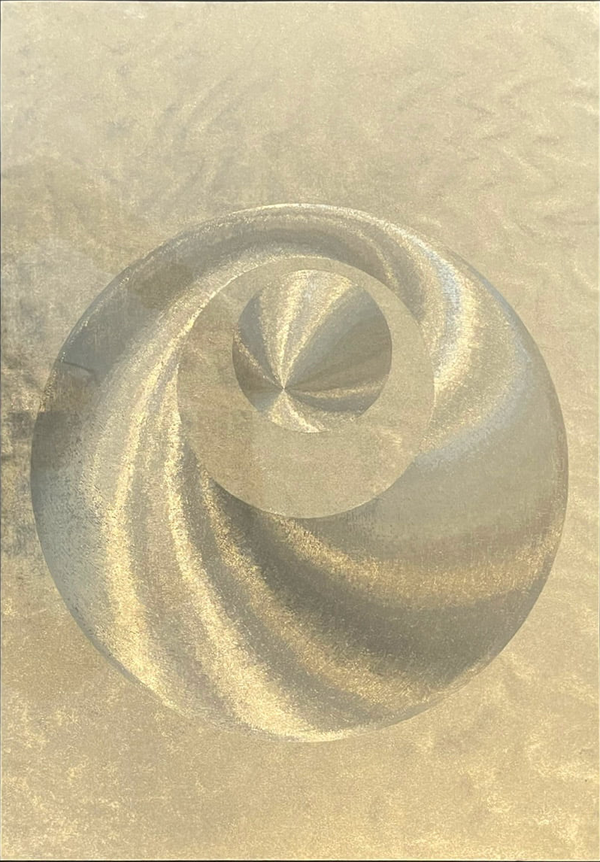 Patrick Dupré (Born 1945 Paris, France)  Metaalgravure 'Cirkels' 1980  Gesigneerd