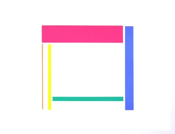 Siegfried Ijewski (Born 1941 Germany)  Zeefdruk/Seriegrafie 'Untitled' 1966  Gesigneerd met potlood