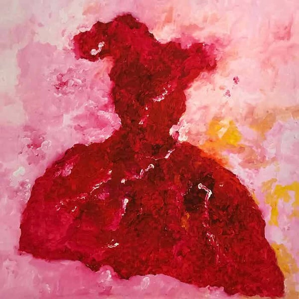 Armando (1929-2018)  Giclée 'Rode jurk' 2016  Gesigneerd met potlood en beschreven 'E.A.'