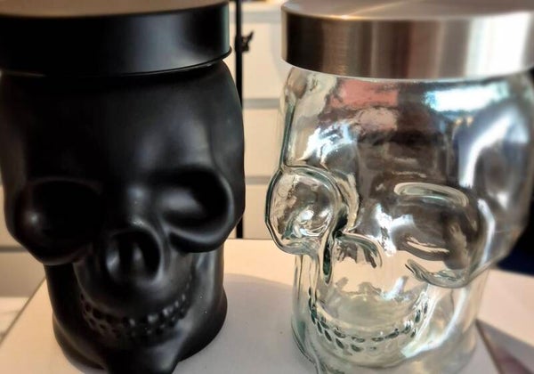 Bonbon Glas Totenkopf 1kg