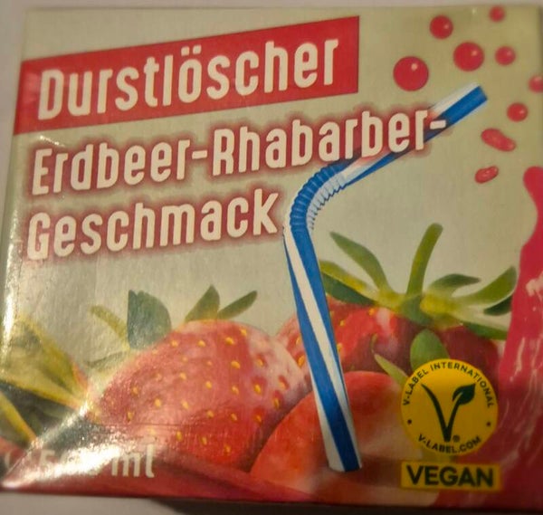 Durstlöscher Erdbeer-Rhabarber-Geschmack