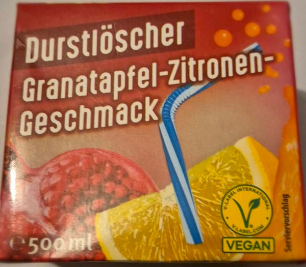 Durstlöscher Granatapfel-Zitrone