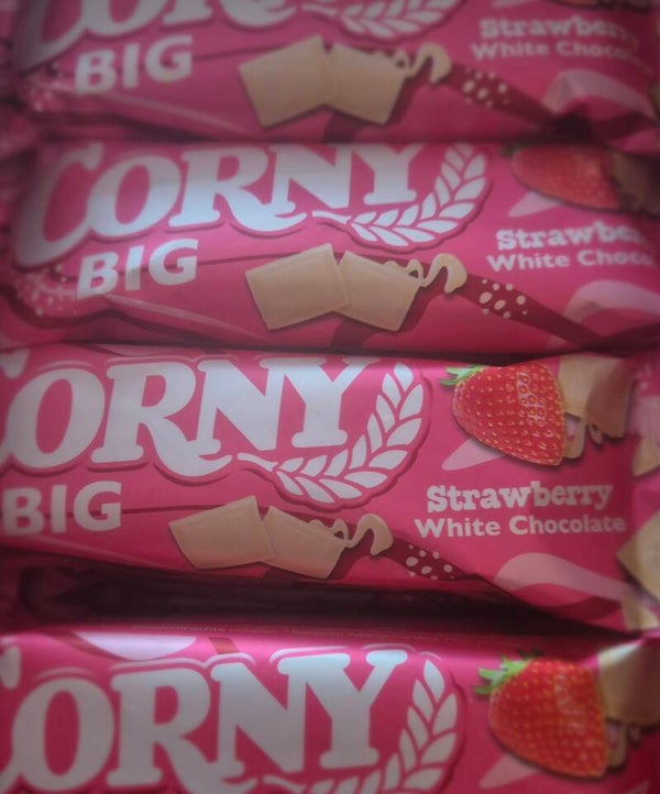 Big Corny Erdbeer weiße Schokolade 40g