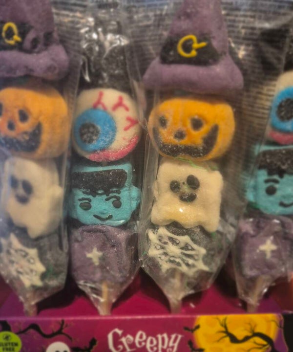 Marshmallow Halloween am Stiel
