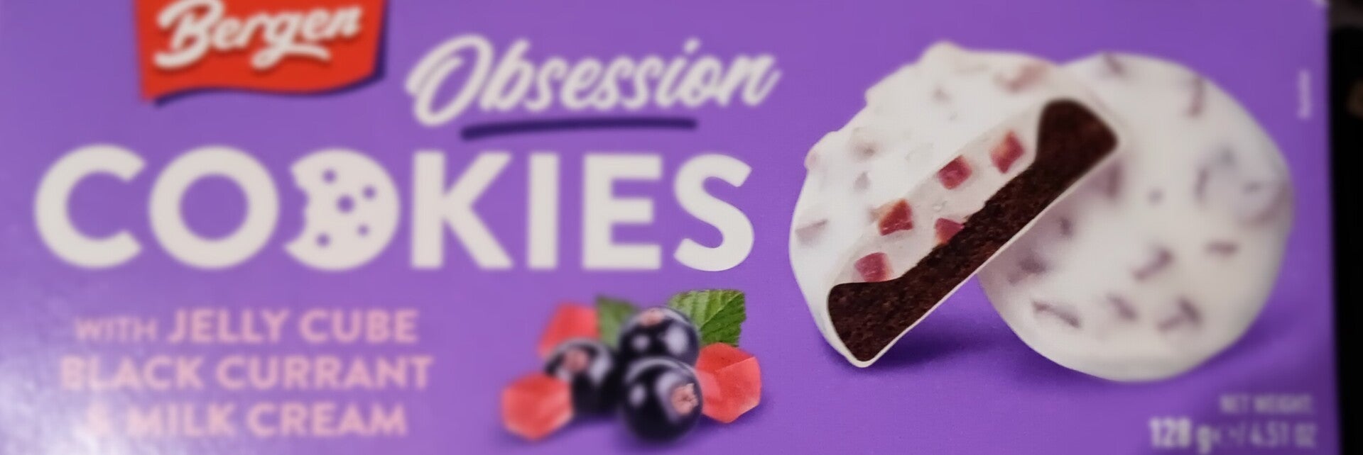 Cookies mit Blaubeer gelee und milchcreme