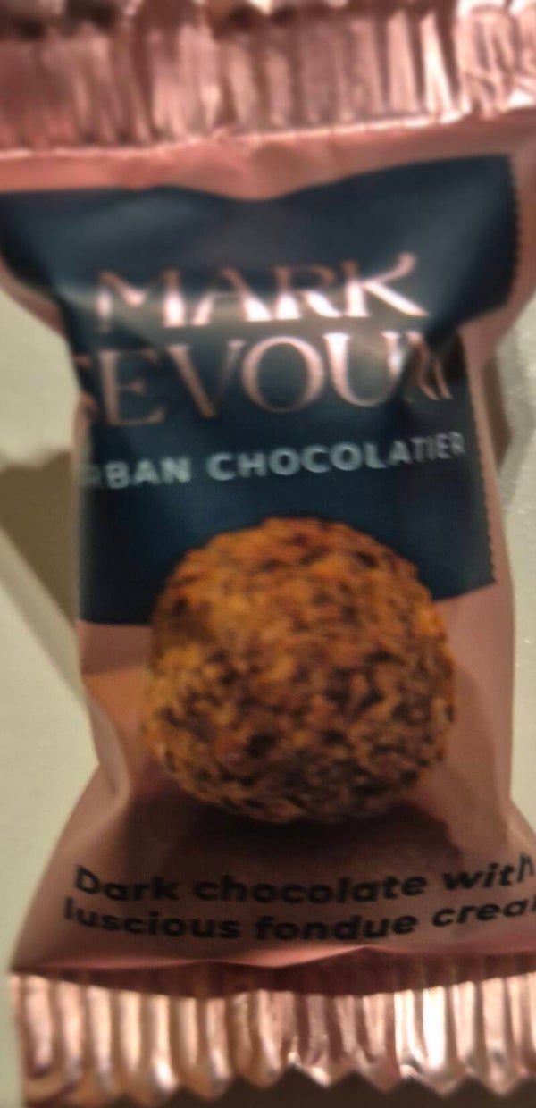 Schoko Pralinen Kugel  mit dunkler Schokoladen Creme 12g