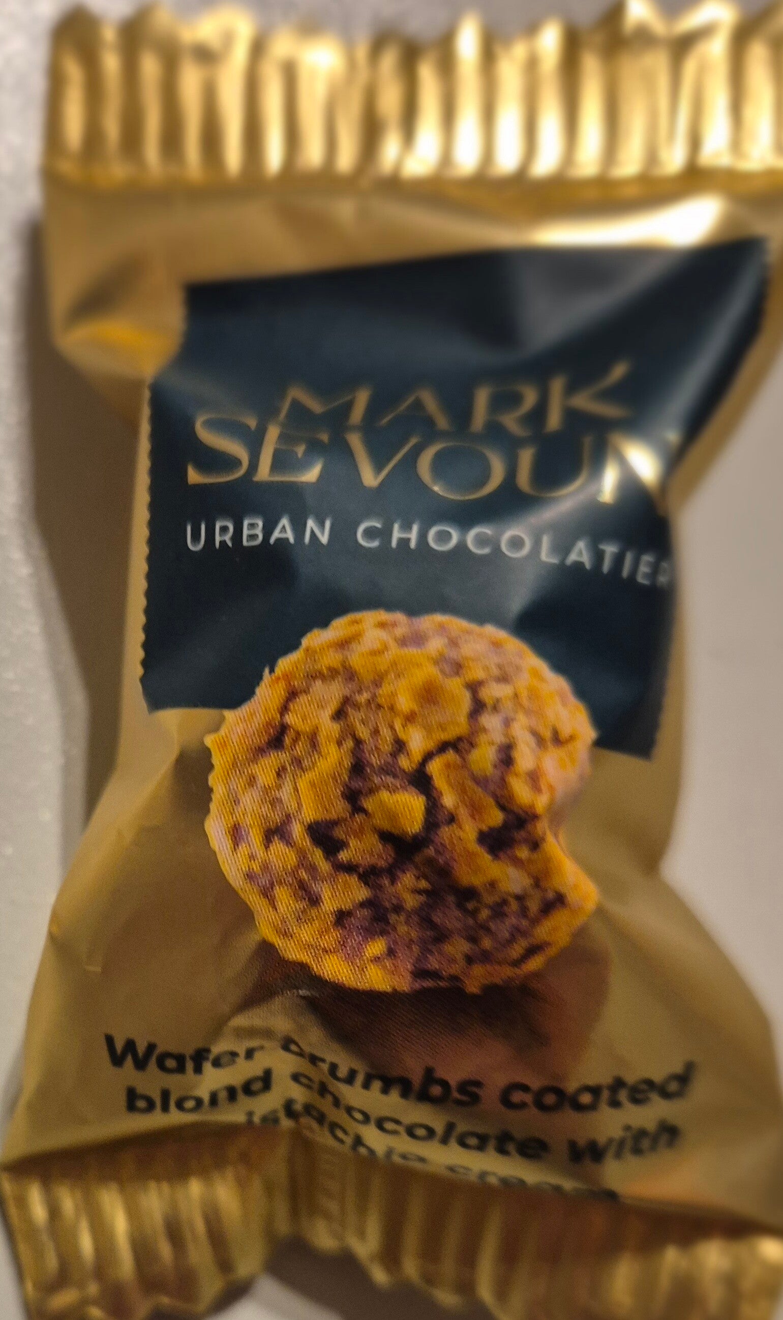 Schoko Pralinen Kugel mit Pistaziencreme 12g