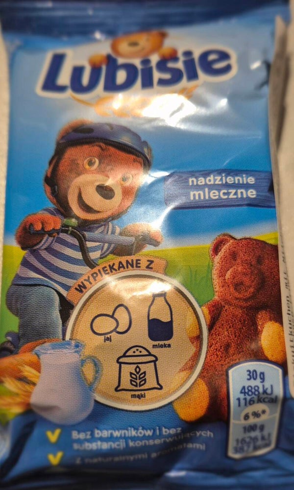 Törtchen - Lubisie, mit Milchgeschmackfüllung, 30 g MHD 21.04:2026