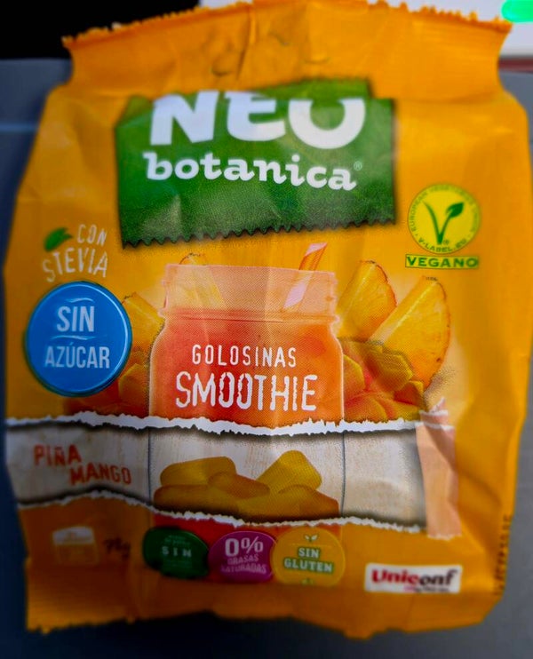 Zuckerfreie Bonbons mit Ananas- und Mangogeschmack 72gr.