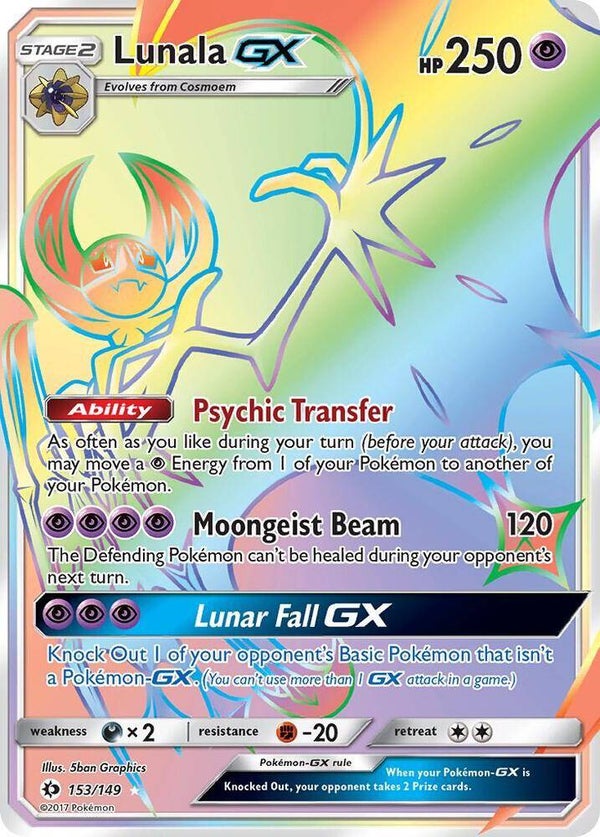 Lunala GX (Secret) - SM Base Set