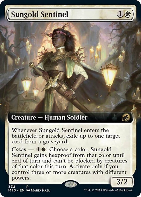 Sungold Sentinel (Extended Art) - Innistrad: Midnight Hunt (MID)
