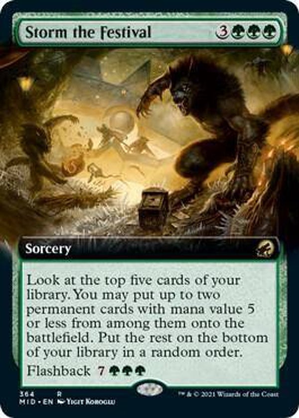 Storm the Festival (Extended Art) - Innistrad: Midnight Hunt (MID)