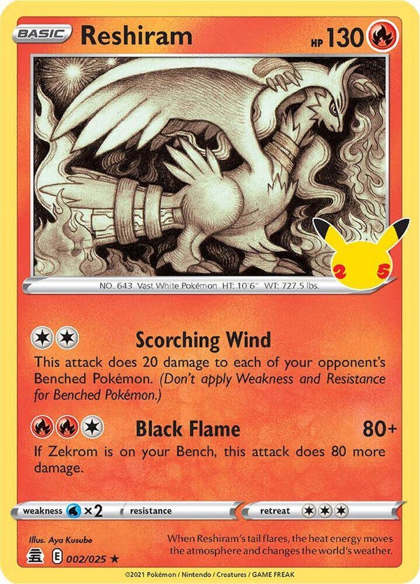 Reshiram - Celebrations (CLB) Foil