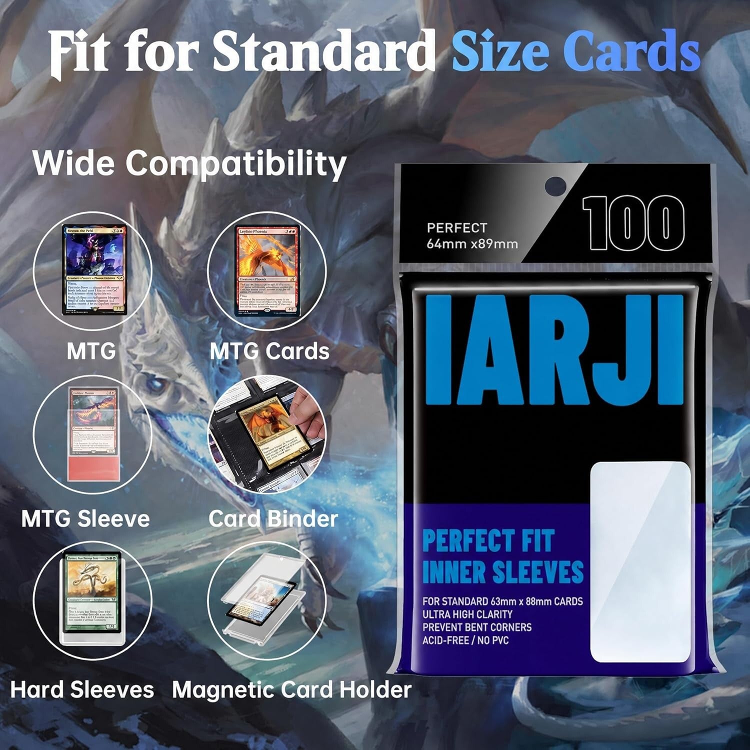 IARJI Top Load Perfect Fit Sleeves (100 count)