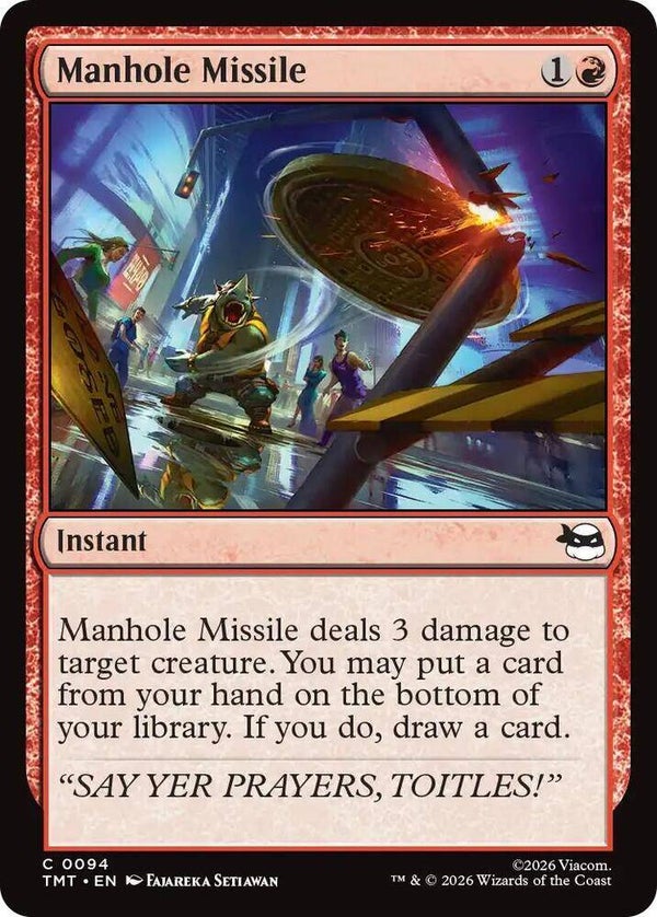 Manhole Missile - Teenage Mutant Ninja Turtles