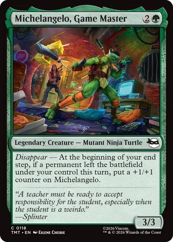 Michelangelo, Game Master - Teenage Mutant Ninja Turtles