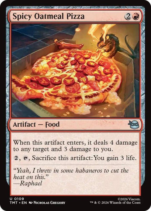 Spicy Oatmeal Pizza - Teenage Mutant Ninja Turtles