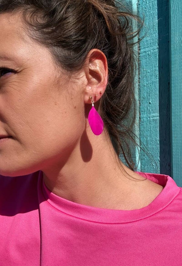 Boucles d'oreilles plumes