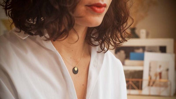 Collier rond en cuir
